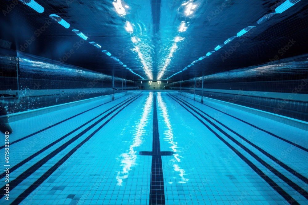 Crystal Clear Indoor Pool Reflections