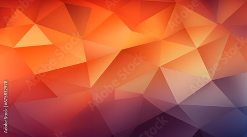 Sleek geometric pattern with orange and purple triangles for a modern look.