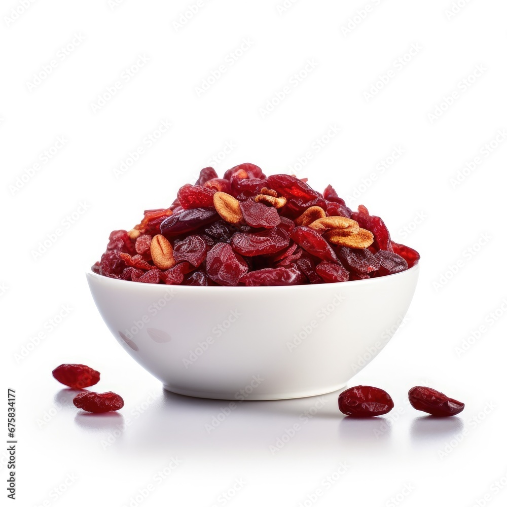 Dried Cranberry in Bowl Dried Cranberry in Bowl