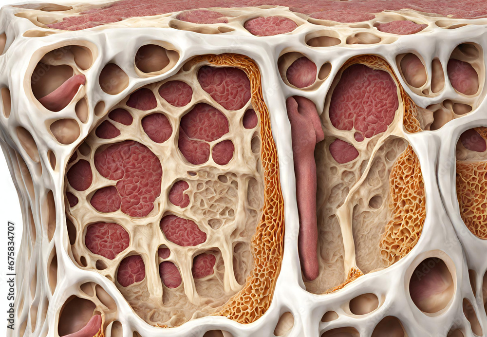 Human Bone Structure Anatomy, Detailed Bone Anatomy and Composition ... Biology Diagrams