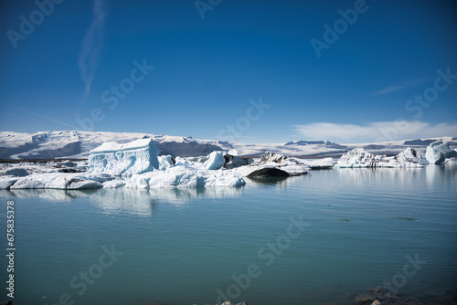 glaciers in the glacier lagoon in Iceland