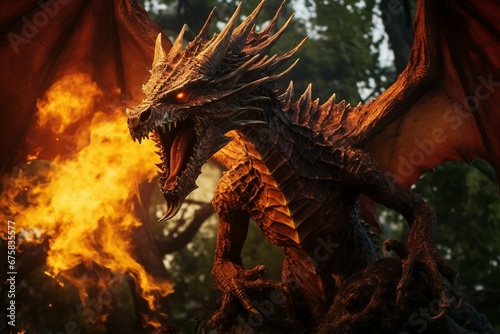 Flame-Kissed Mystique: The Allure of the Fire Dragon Mythos © Teps