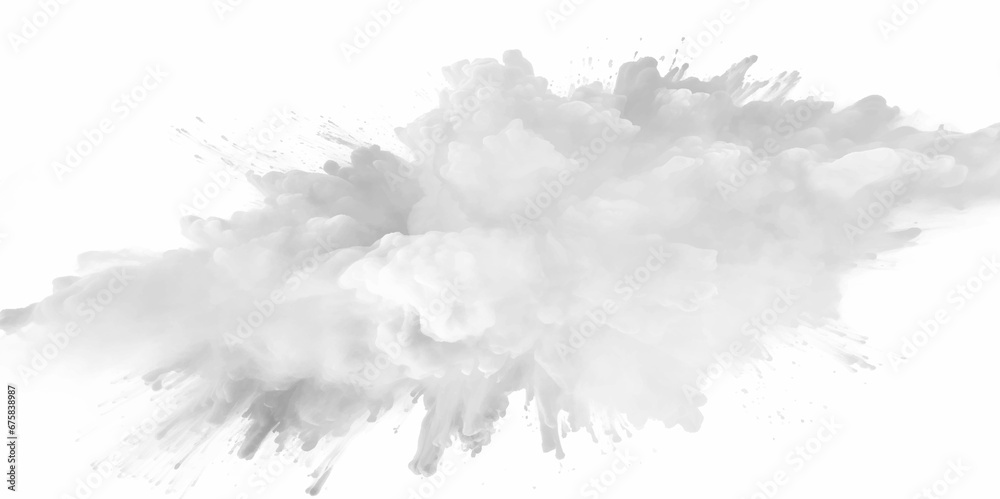 Black powder explosion with dark colors isolated white background. Abstract powder splatted on white background, freeze motion of black powder exploding or throwing black powder. Black powder explosion with dark colors isolated white background. Abstract powder splatted on white background, freeze motion of black powder exploding or throwing black powder.