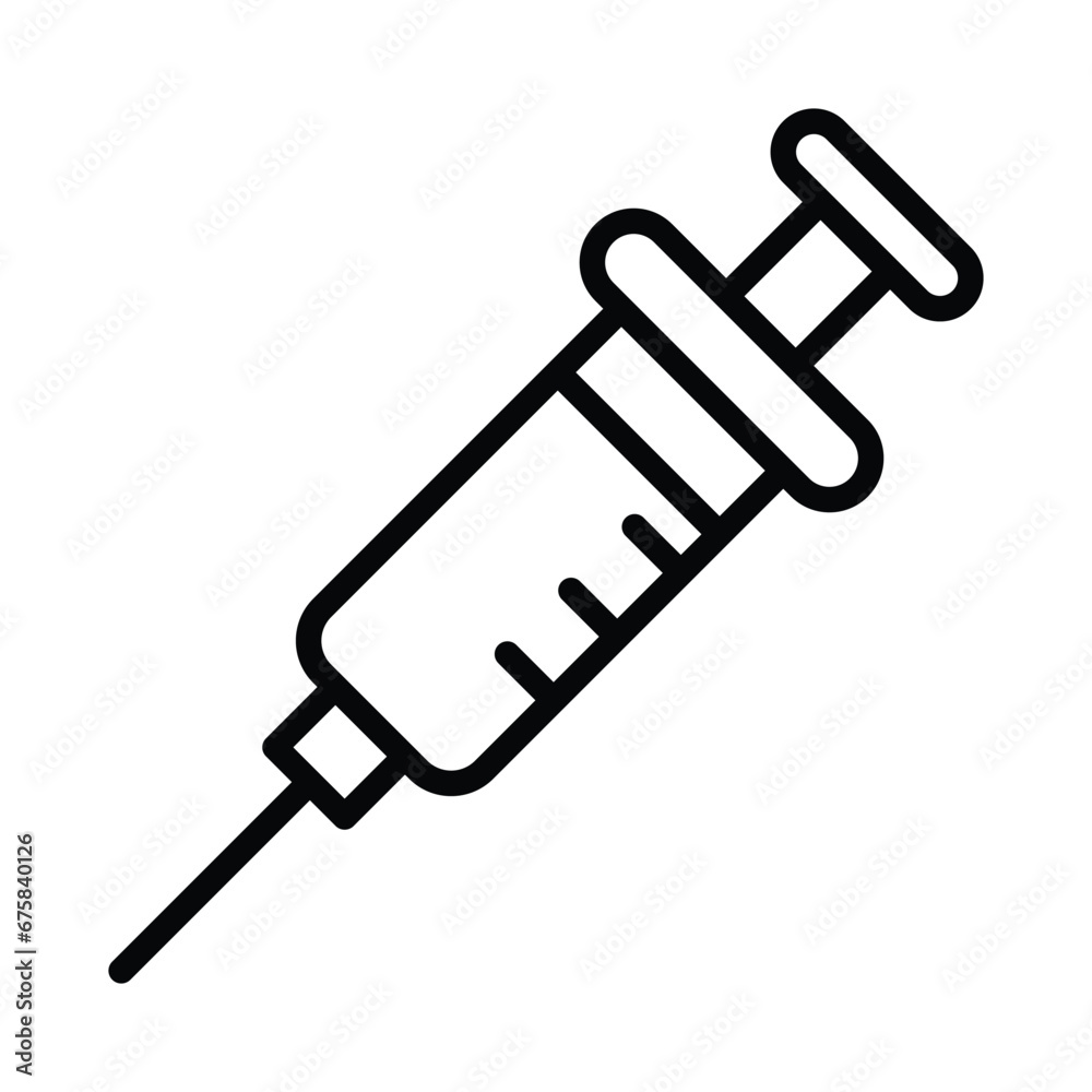 Syringe icon design, illustration design Syringe icon design, illustration design