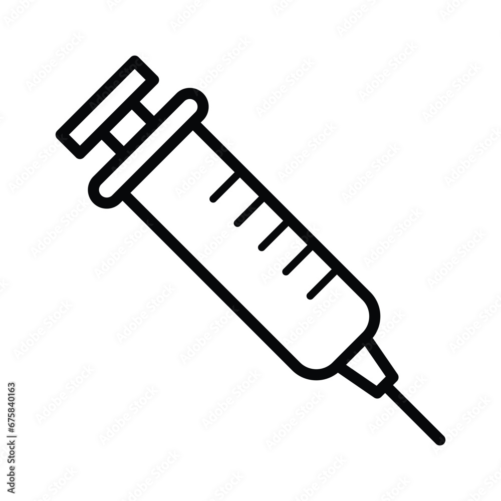 Syringe icon design, illustration design Syringe icon design, illustration design