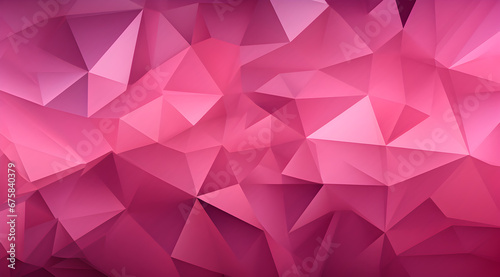 Abstract background with bright pink geometric triangles, giving a 3D effect.