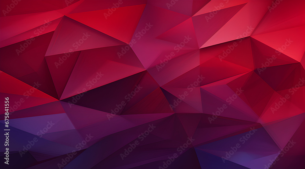 Vivid red and purple geometric pattern with a dynamic 3D feel, perfect ...