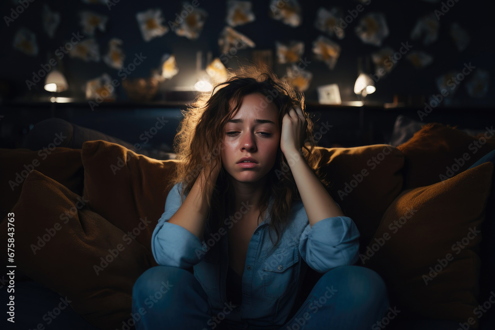 Obraz premium Coping with Burnout: Capturing Mental Fatigue