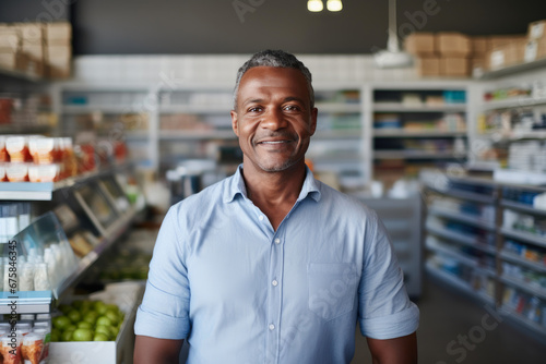 Professional African American Shop Owner