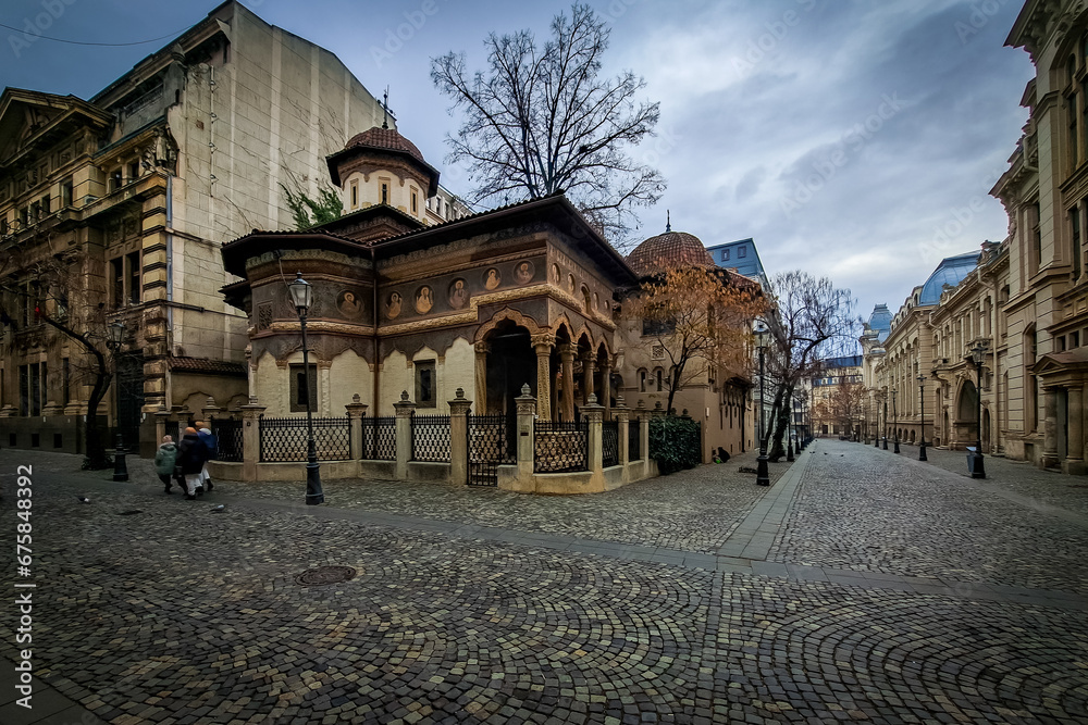 Fototapeta premium Bucharest - București during autumn and Christmas.