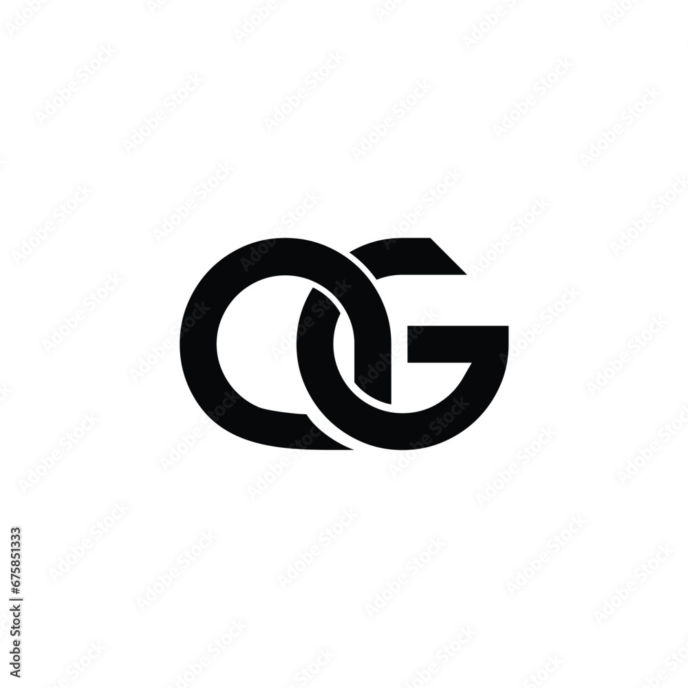 Initial Letter AG Logo or GA Monogram Logo Design Vector file EPS, simple elegant AG icon logo letter
