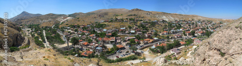 Panoramic view of the historical Sille Village. Selcuklu, Konya.