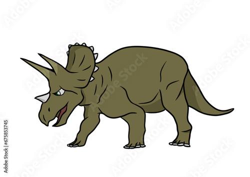 恐竜　トリケラトプス