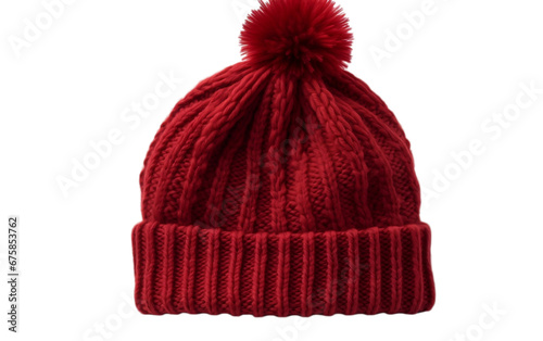 Stylish Woolen Cap isolated on transparent background.