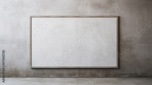 Wallpaper Mural Photo frame on the Loft cement wall. Torontodigital.ca