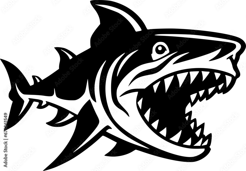 Fototapeta premium Shark - High Quality Vector Logo - Vector illustration ideal for T-shirt graphic