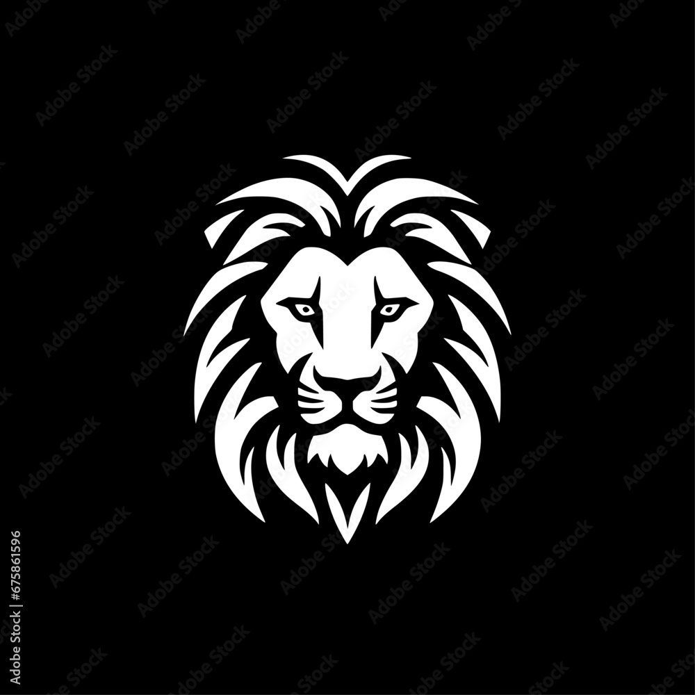 Lion - Minimalist and Flat Logo - Vector illustration Lion - Minimalist and Flat Logo - Vector illustration