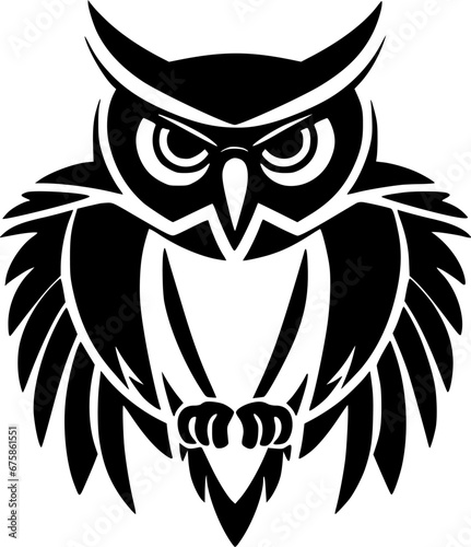 Owl - High Quality Vector Logo - Vector illustration ideal for T-shirt graphic