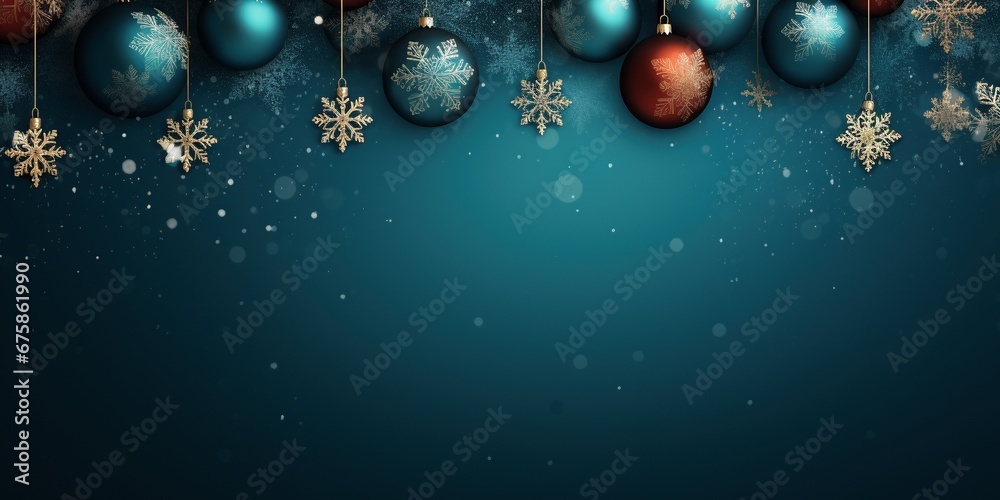 christmas background with balls and snowflakes christmas background with balls and snowflakes