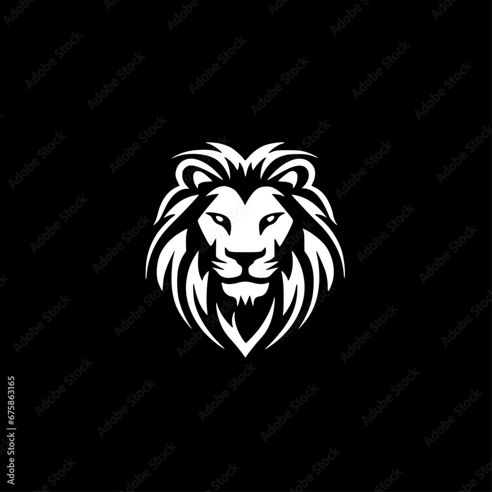 Lion - Minimalist and Flat Logo - Vector illustration Lion - Minimalist and Flat Logo - Vector illustration