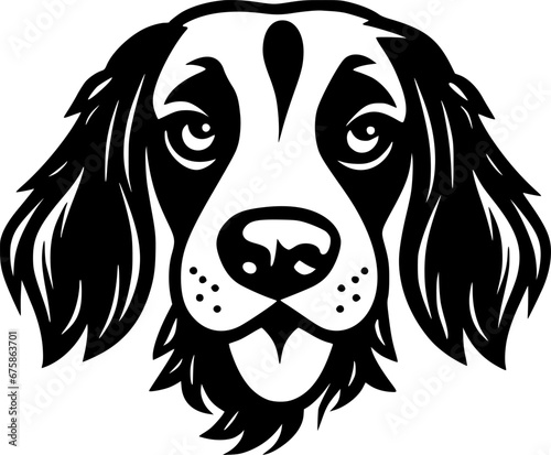 Dog - Minimalist and Flat Logo - Vector illustration