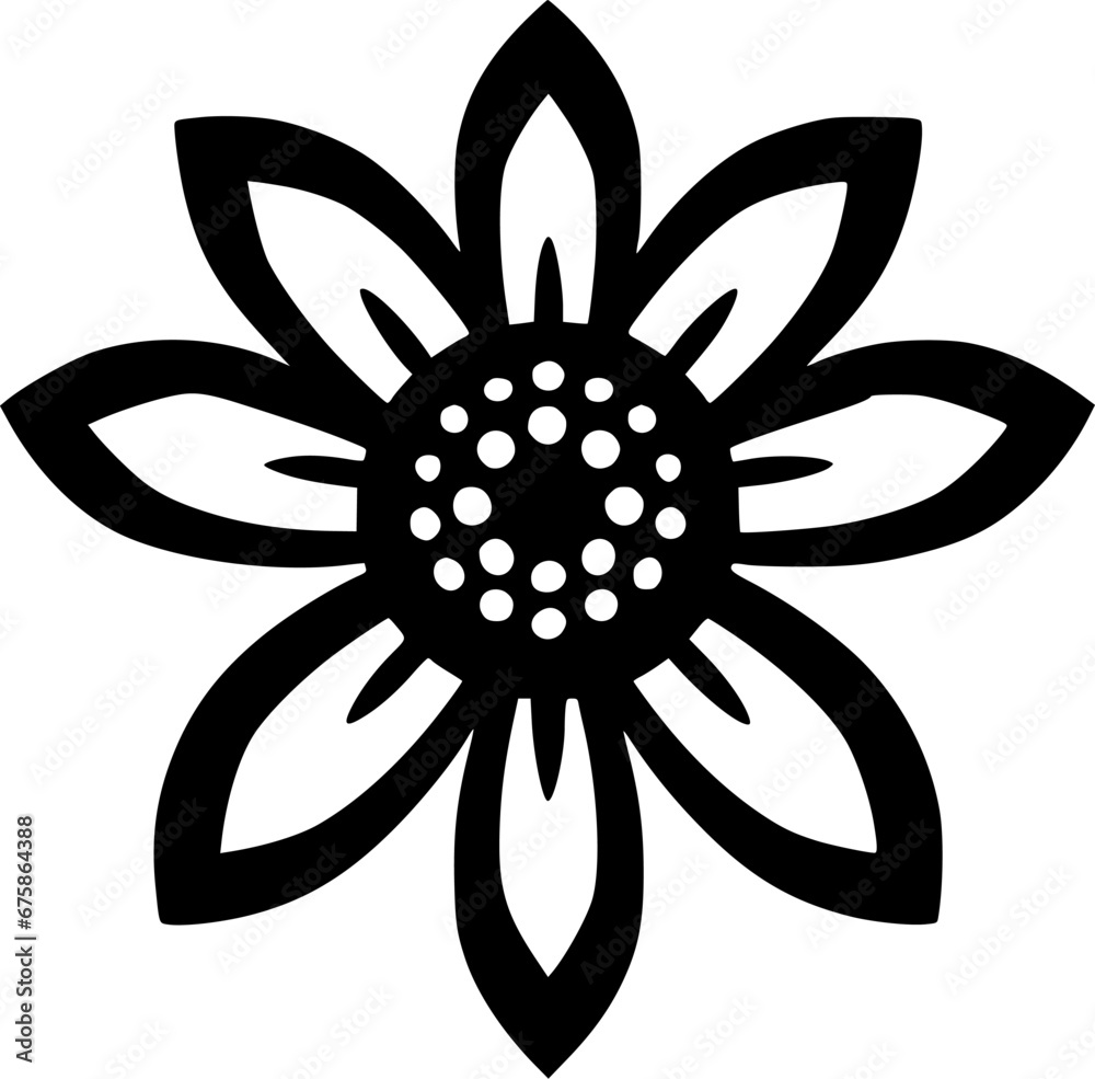 Flower - Minimalist and Flat Logo - Vector illustration Flower - Minimalist and Flat Logo - Vector illustration