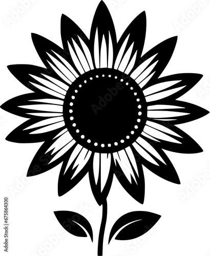 Flower | Minimalist and Simple Silhouette - Vector illustration
