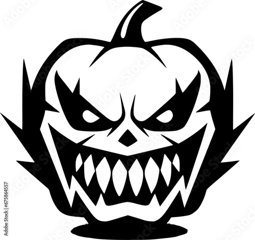 Halloween - Minimalist and Flat Logo - Vector illustration
