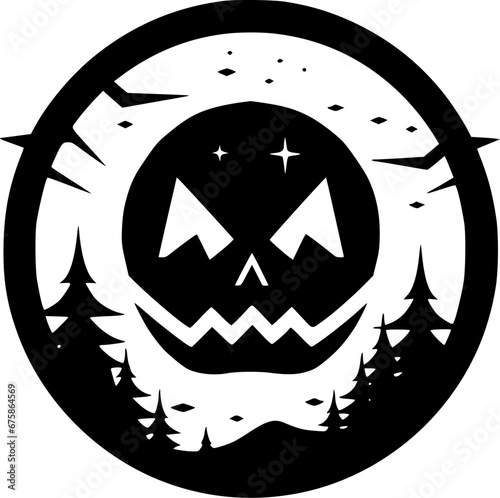 Halloween - Minimalist and Flat Logo - Vector illustration