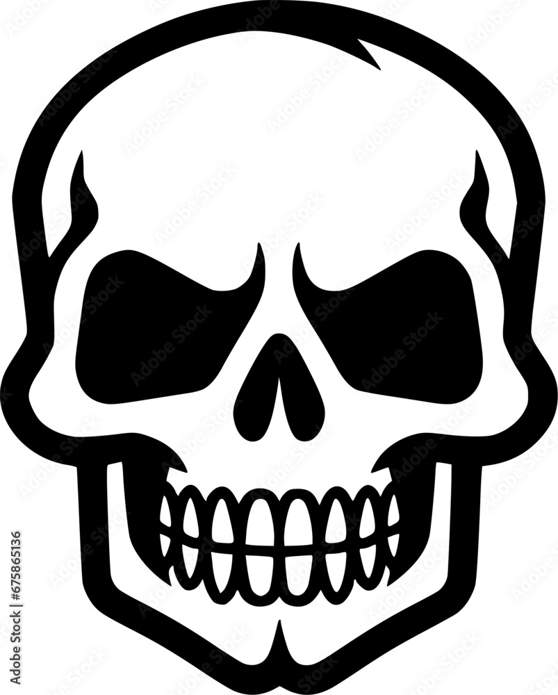 Skull - Minimalist and Flat Logo - Vector illustration Skull - Minimalist and Flat Logo - Vector illustration