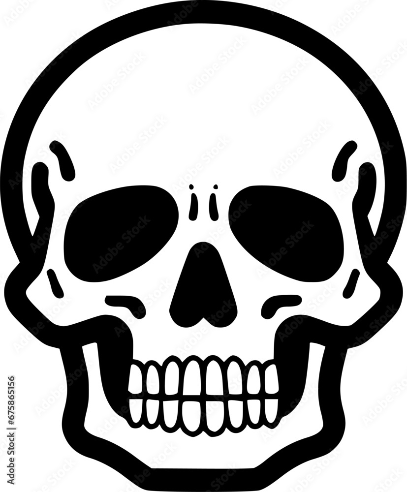 Skull - Minimalist and Flat Logo - Vector illustration Skull - Minimalist and Flat Logo - Vector illustration