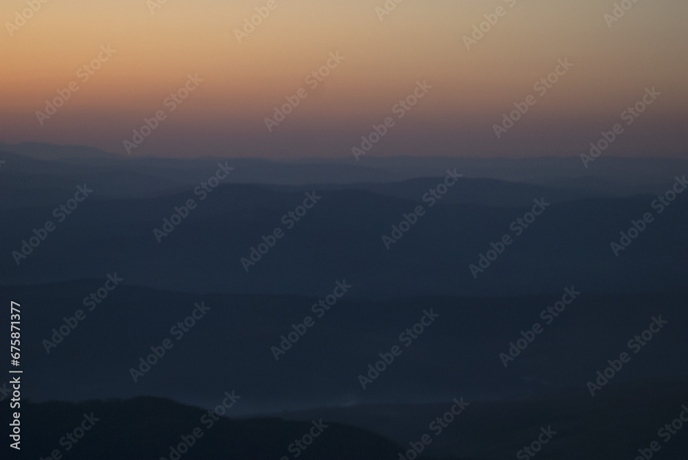 Sunrise in the mountains