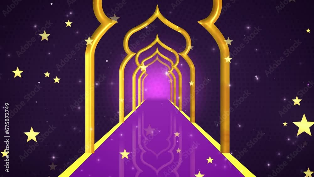 Islamic Corridor Background Islamic Corridor Background