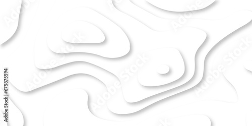 White abstract background 3d realistic design use for ads banner and advertising print design vector. 3d topography relief. Vector topographic illustration. 