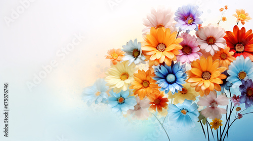 Flowers-themed Background  Customize with Additional Text or Edits