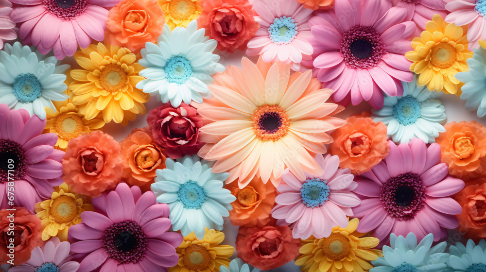 Blooms in Presentation Floral Background Image. Blooms in Presentation Floral Background Image.