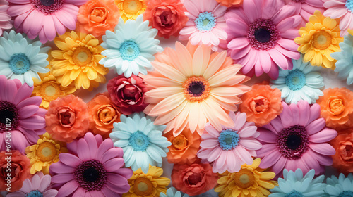 Blooms in Presentation Floral Background Image.