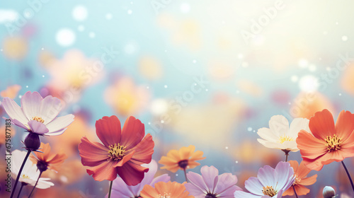 Floral Background, Ready for Customization and Additional Text