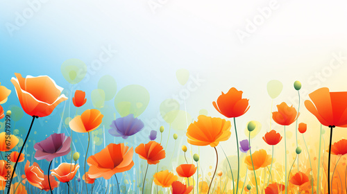 Flower-themed Background, Perfect for Garden Enthusiasts and Nature Presentations