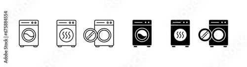 Washing machine, laundry icon. Washer sign. Washing machine laundry vector icon