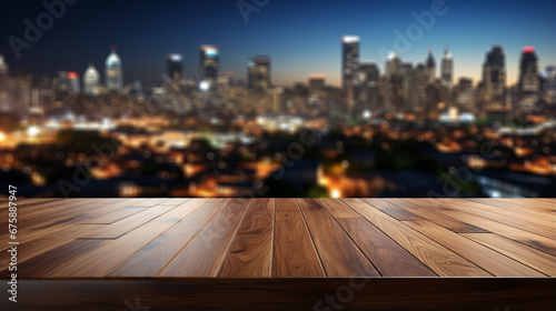 city skyline at night HD 8K wallpaper Stock Photographic Image 