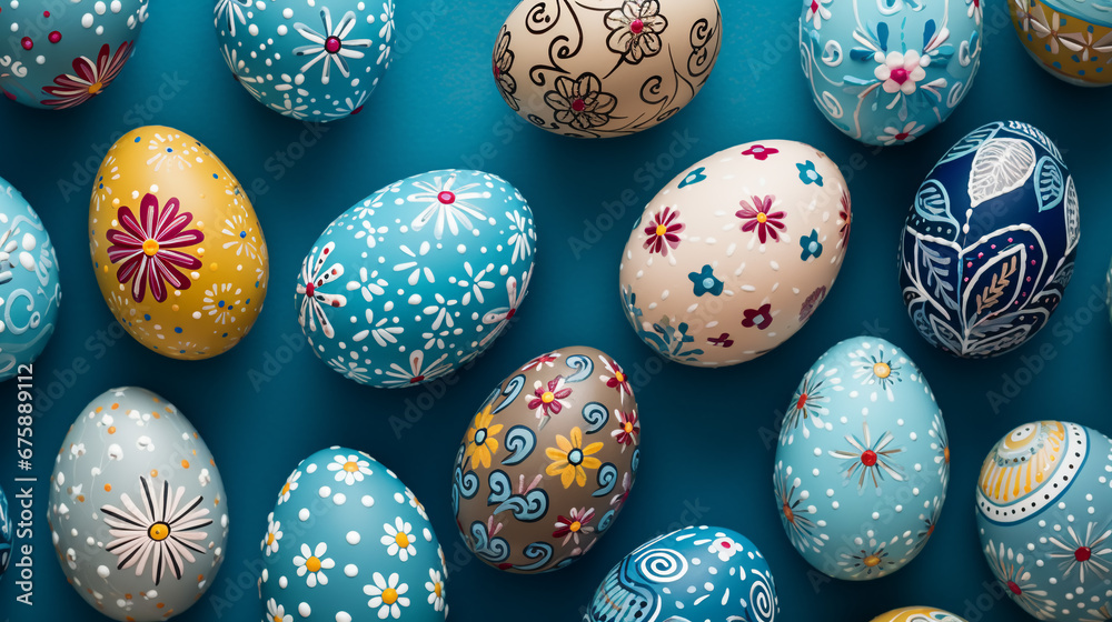 Colorful Easter eggs background Colorful Easter eggs background