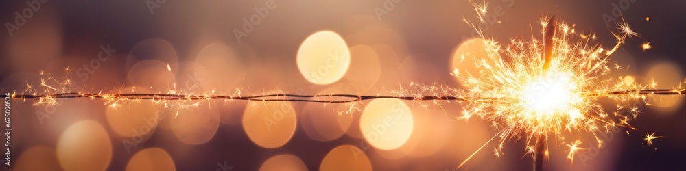 Happy New Year. Burning fireworks bokeh light background. Happy New Year. Burning fireworks bokeh light background.