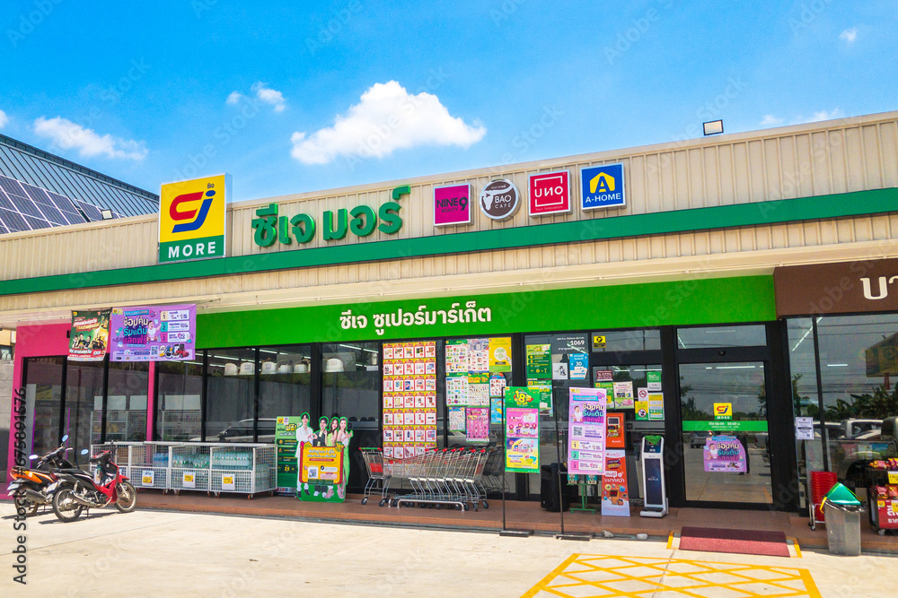 Bangkok, Thailand, November 7, 2023: CJ more, CJ Express shop local ...