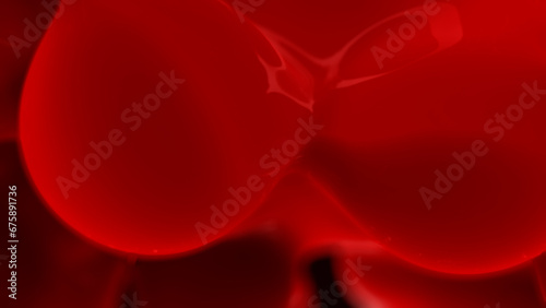 lava lamp red fantastic morphed forms bokeh backdrop - abstract 3D rendering