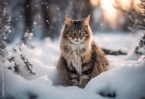 Silenziosa Compagnia- Il Gatto nell'Atmosfera Invernale photo
