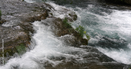 Waterfall, River, Krka Natural Park, Near Sibenik in Damaltia, Croatia © slowmotiongli