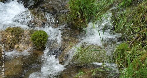 Waterfall, River, Krka Natural Park, Near Sibenik in Damaltia, Croatia photo