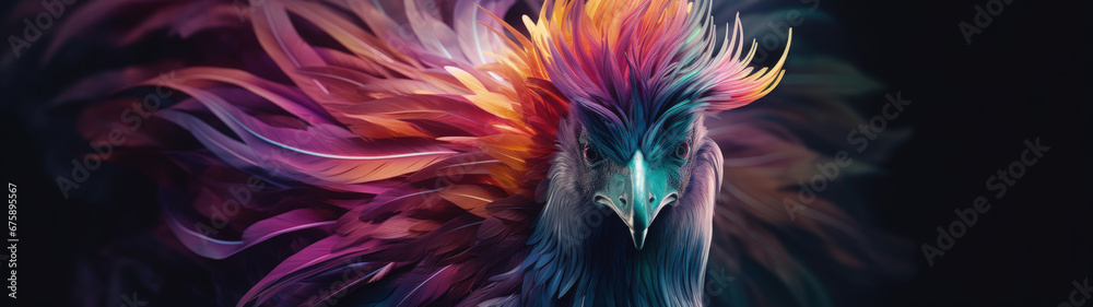 Mystical Creature: A Colorful Stunning Mythical Animal, Ideal for Screensavers and Desktop Backgrounds