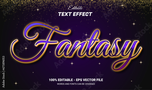 fantasy editable text effect